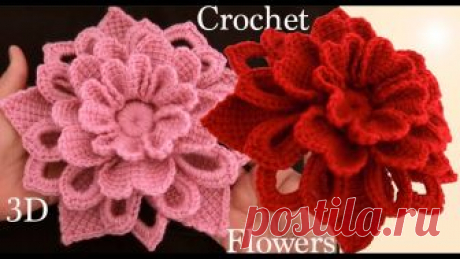 Como hacer flores en 3D a Crochet Irlandés tejidas en punto tunecino tejido tallermanualperu En este vídeo les enseño como hacer flores a Crochet Irlandés tejidas en punto tunecino paso a paso ; estas flores tejidas a gancho las podemos tejer para ha...