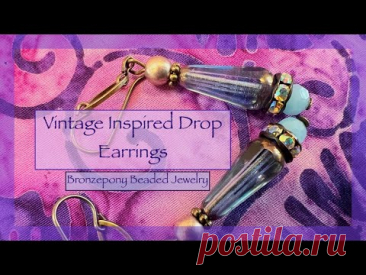 Vintage Inspired Drop Earrings - COUPON CODE bbj2