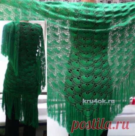 Вязаная крючком шаль. Работа Марины Михайловны - вязание крючком на kru4ok.ru