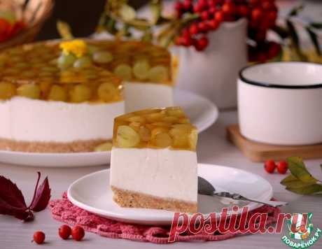 Йогуртовый торт с виноградным желе – кулинарный рецепт