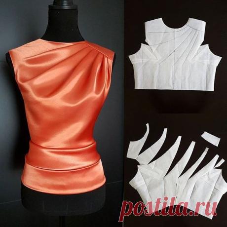 (228) Blouse draft and neckline | БЛУЗКИ, РУБАШКИ--ШЬЮ САМА
