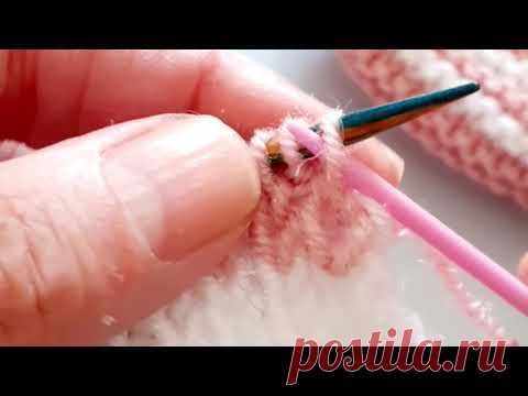 #Красивое закрытие резинки 1×1иглой.
