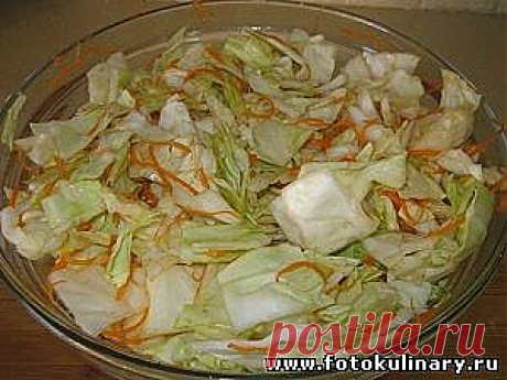 Капуста по-корейски - Cалаты, закуски - Кулинарные рецепты ! - ФотоКулинария