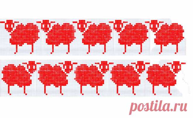 Орнамент для свитера Овечки