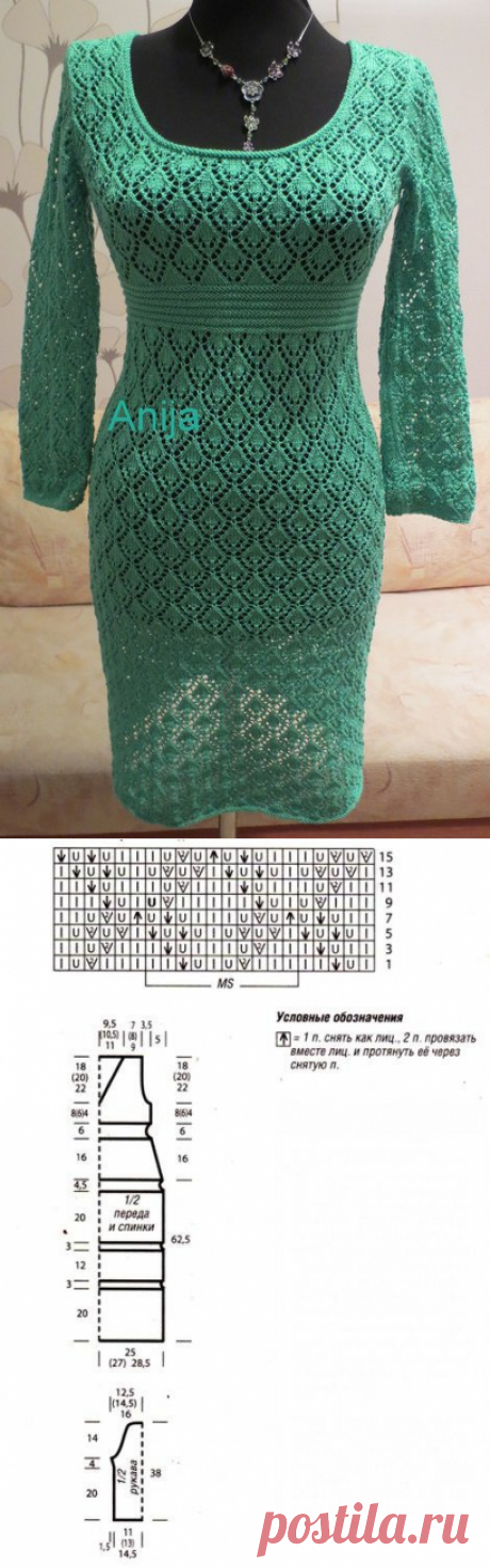 Платье мятного цвета