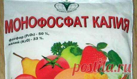 Монофосфат калия, инструкция по применению, подкормка, состав