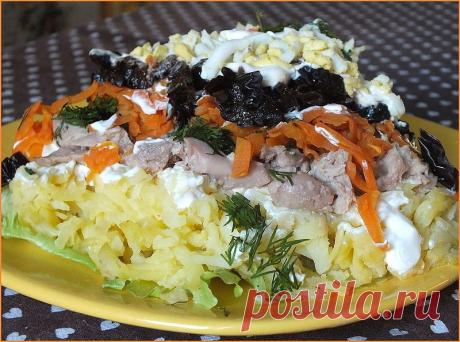 Печень трески под шубой