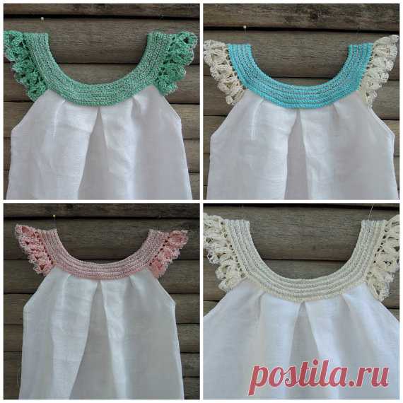 white crochet baby dress exclu | Crochet
