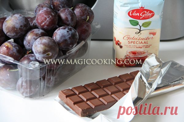 Шоколадно-сливовый джем &#8212; Magicooking