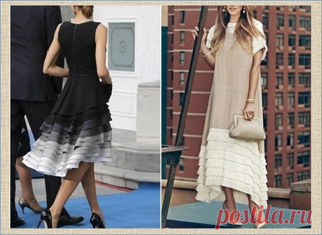 Если тебе вдруг стало мало твое новое платье - множество примеров того как увеличить ширину и длину любимых нарядов | МНЕ ИНТЕРЕСНО | Яндекс Дзен