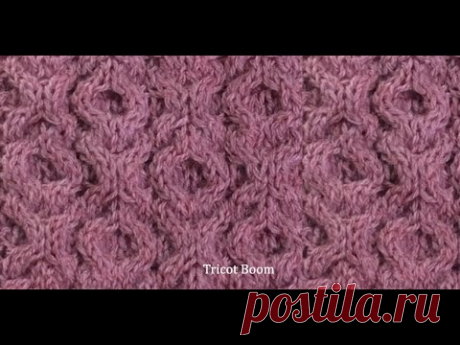 Араны. Узор ХОХО. Вязание спицами / Knitting Pattern Aran XO XO