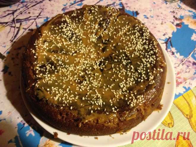 смазать варенкой, посыпать кунжутом....