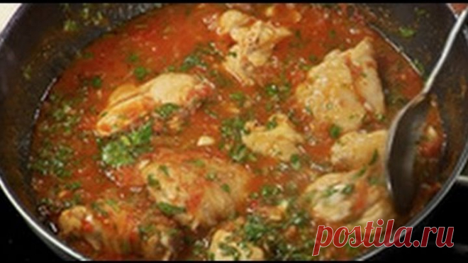 Тушёная курица по-грузински - чахохбили / рецепт от шеф-повара / Илья Лазерсон / Обед безбрачия