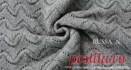 Необыкновенно красивый ажурный узор спицами — HandMade