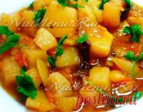 Картошка тушеная с мясом: рецепты