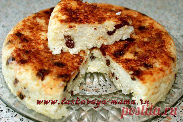 Рисовая запеканка с творогом в мультиварке