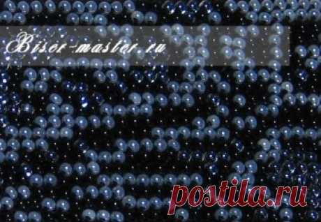 Учимся вязать прямое полотно с бисером. Часть 1.