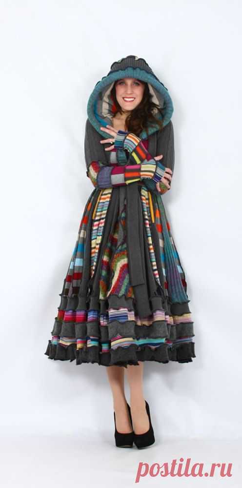 Recycled Sweater Coat - Reserved for Leelala - One of a Kind Dream Coat