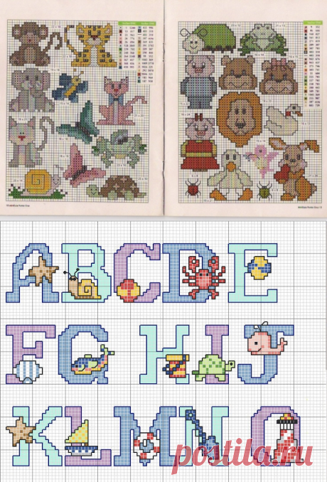 ДЕТСКАЯ ВЫШИВКА. СХЕМЫ.