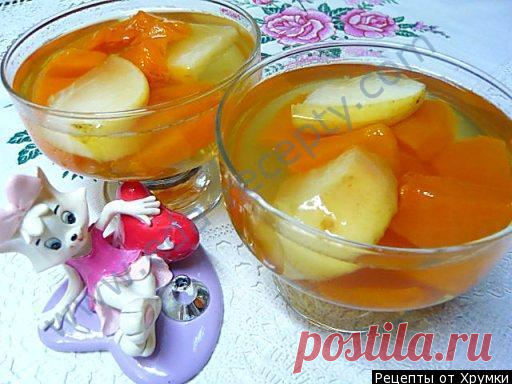 Желе десерт из тыквы