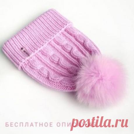 Описание красивой шапочки спицами,  Вязание для детей Для вязания шапочки Вам понадобится: 1. Пряжа Lana Gatto Super Soft 50гр. с метражом 125м, 3,5 мотка размер на ОГ 50-52. 2. Спицы круговые номер 4 и