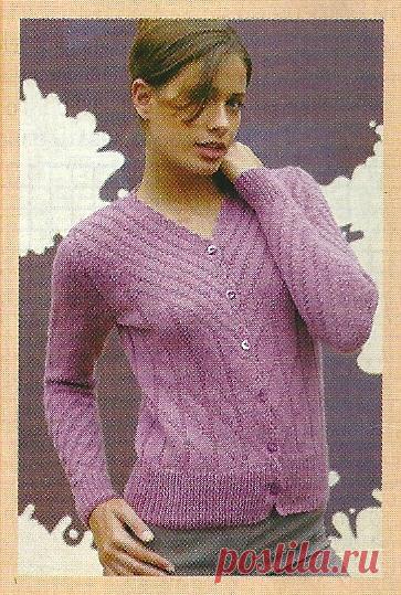 ДВЕ МОДЕЛИ С ОДНИМ РИСУНКОМ:кофта и кардиган-пальто