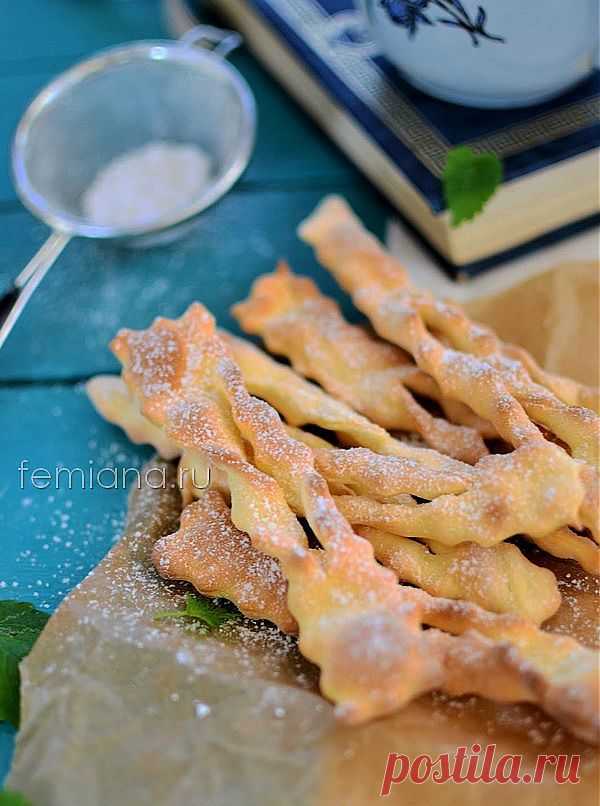 Вкусный хворост в духовке (без жарки) - рецепт приготовления