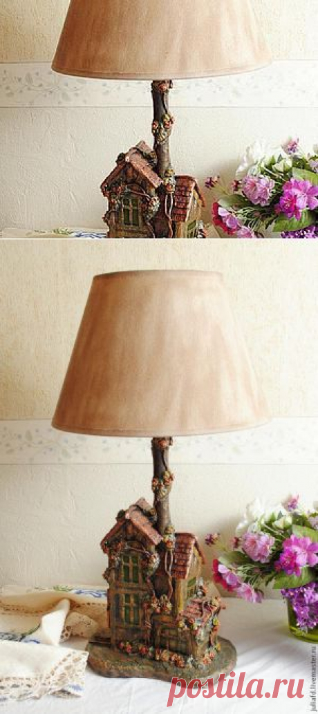 Лампа-дом из того что под рукой - Ярмарка Мастеров - ручная работа, handmade