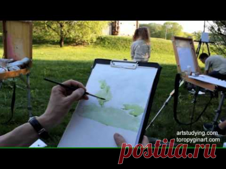 Коломенское 09 05 16. акварель