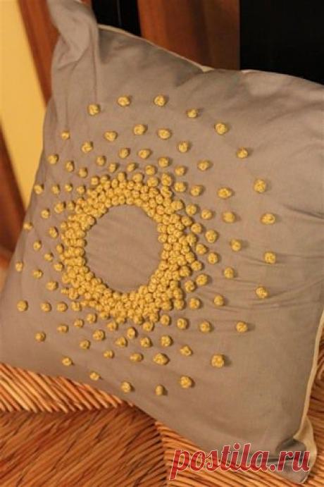 @ Декоративные подушки | Вышивка на диванной подушке | МОЙ МИЛЫЙ ДОМ – идеи рукоделия, вязание, декорирование интерьеров