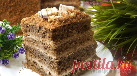 Торт 3 кг за 50 минут Вместе с Выпечкой! Очень Вкусный! Быстрый кофейный торт на кефире. Получается всегда, а на приготовление уходит не больше получаса и выпечка занимает 30 минут в итоге за 1 час получается большущий, очень вкусный торт с кофейным аромат...