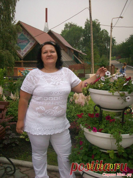 Блуза &quot;Белые розы&quot;.