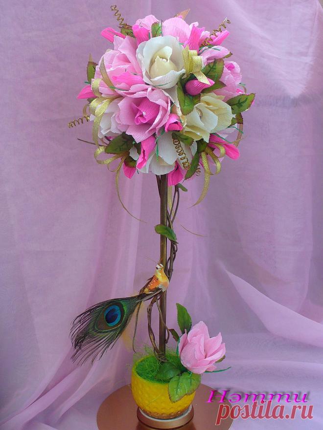 Композиция "Сад вечного лета"
Конфетки EsfeRo Crema + "AMOUR Фундук в шоколаде"
Размеры композиции 60х20 см
                в упаковке  75х22см