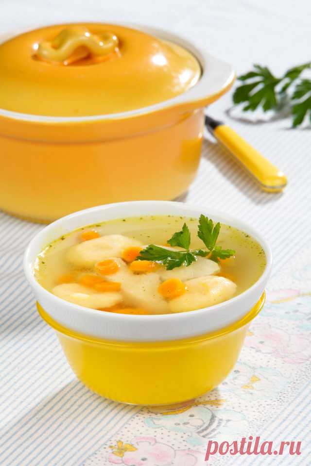 Куриный бульон с манными клецками – Lisa.ru