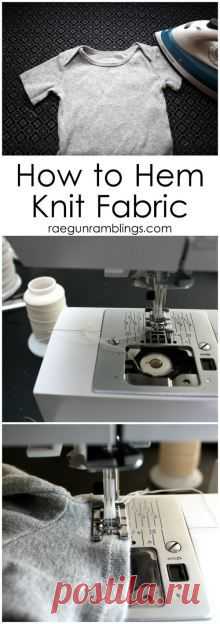 The Secret to Hemming Knit Fabric (it's all in what type of…
