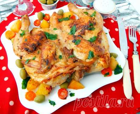 Цыплёнок табака в духовке рецепт с фото пошагово - 1000.menu