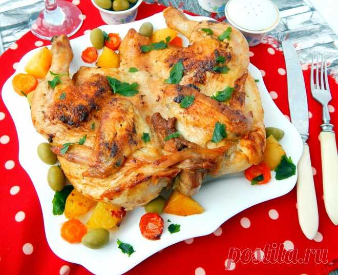 Цыплёнок табака в духовке рецепт с фото пошагово - 1000.menu