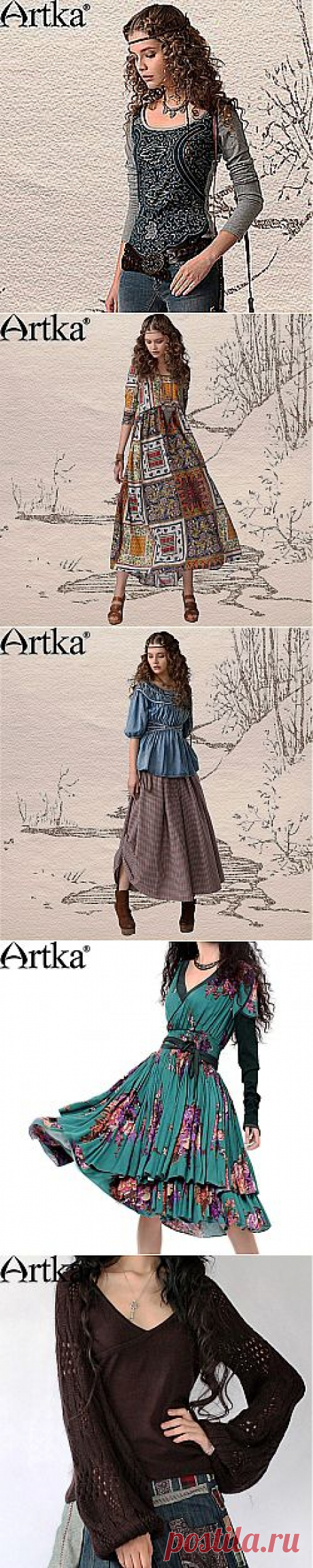 Артка.РФ - интернет-магазин одежды бохо от дизайнера Artka Lee. Бохо-шик, этника, готический и викторианский стиль