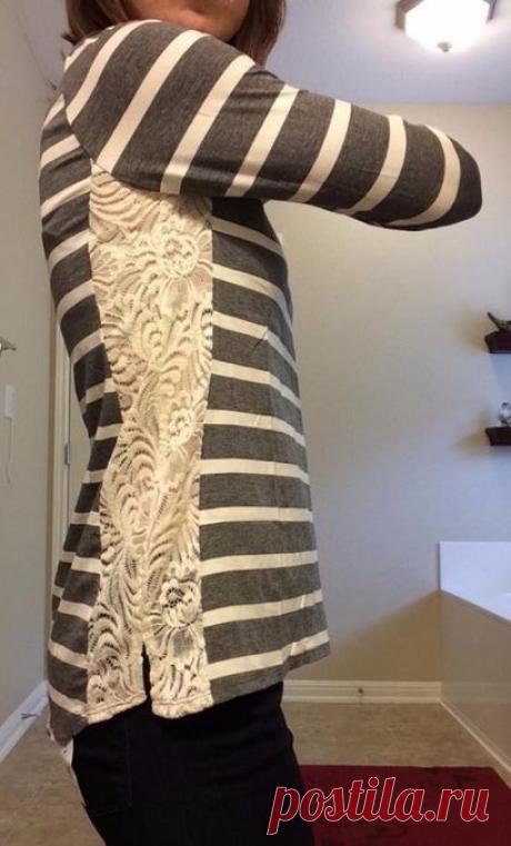 Обновляем одежду своими руками: Идеи переделки блузок, футболок, рубашек