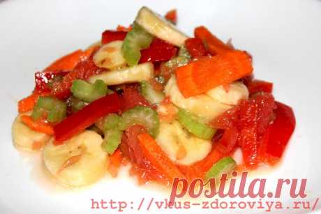 Салат «Витаминная бомба».Фруктово-овощной салат - рецепт. | vkus-zdoroviya.ru