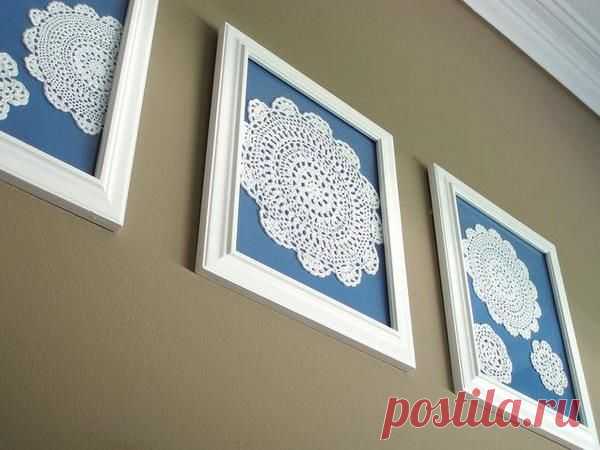 Подборка вдохновляющих идей для декорирования: как украсить обычные вещи кружевной салфеткой - Ярмарка Мастеров - ручная работа, handmade