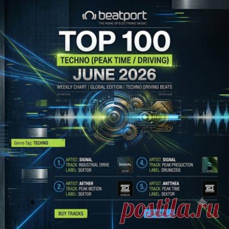 Various Artists – Beatport Top 100 Techno (Peak Time / Driving) June 2026 — Techno Mega-Compilation 2026 The definitive monthly chart-topping weapons cache from the global epicenter of electronic music programming. Curated directly from Beatport's frontline chart data for June 2026, this massive 100-track premium promotional pack weighs in at 1.3 GB. Available in standard high-fidelity 320 kbps MP3 format, this selection indexes peak-time powerhouse anthems, driving wareho...