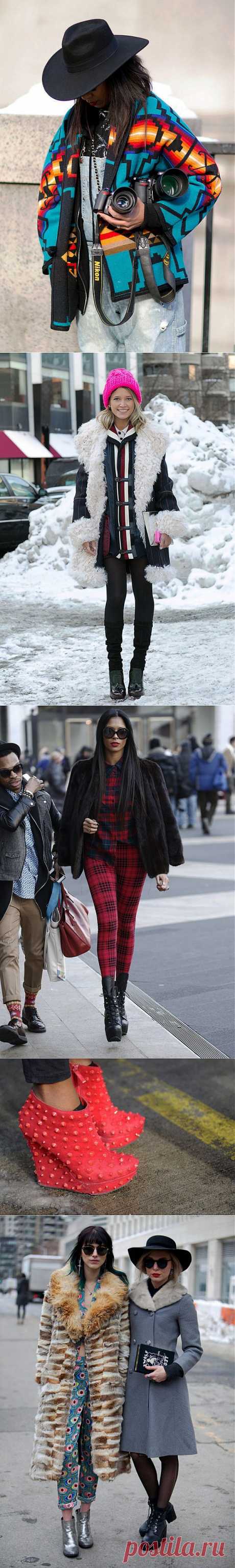 Зима в NY. Часть 4 (большая подборка) / Street Style /