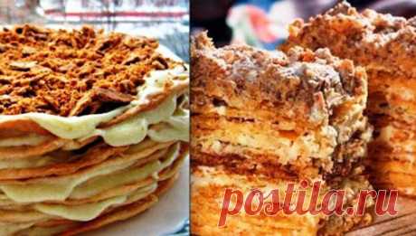 Хрустящий «Наполеон». Шикарный рецепт: быстро и вкусно! Ингредиенты Для теста Мука — 430 гХолодное сливочное масло — 270 гВода — 170 млУксус — 20 млСоль — щепоткаДля кремаРазмягченное сливочное масло — 400