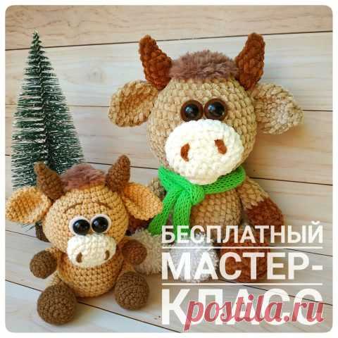 Бык - символ 2021 года, подборка 50 схем вязания крючком бычка и коровы