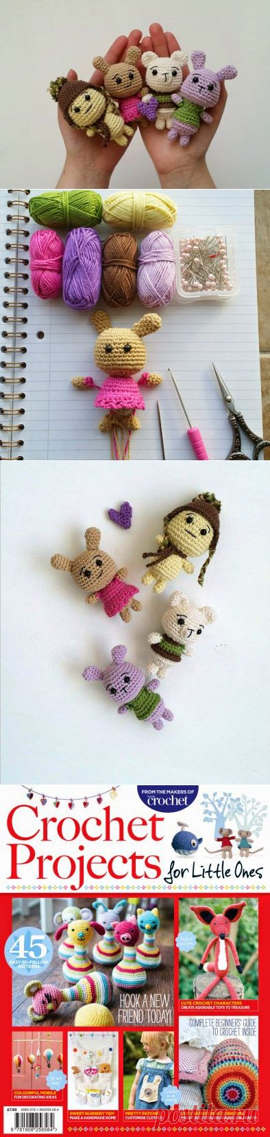 [Ми] dorable крючком: Крошечные Critter Модели