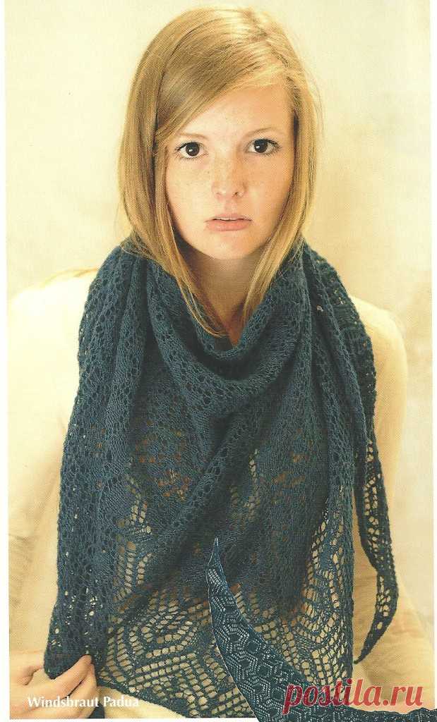 Шаль спицами "Падуа" - KnitArt.ru