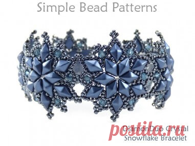 DIY Crystal Snowflake Bracelet with DiamonDuo Beads Beading Tutorial