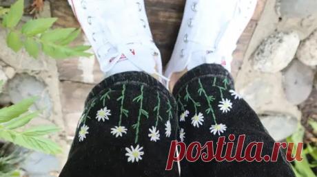 Не спеши выбрасывать старые джинсы! Расскажу, как я превратила их в модный шедевр с помощью обычных ниток - Сам себе мастер - Медиаплатформа МирТесен