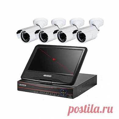 Готовый комплект 2Mp AHD видеонаблюдения для дачи, дома, офиса на 4 уличные камеры PST VK-A9104HWA20: цена, описание, отзывы